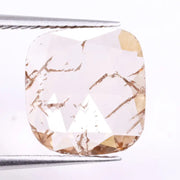 1.64 Ct, 9.2x8.8x1.6 MM, Cushion Cut Light Champagne Lab Grown Diamond