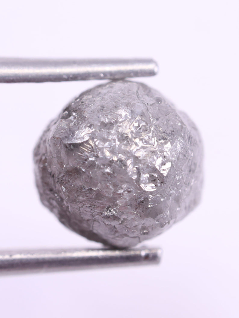 Shop - Natural Uncut Grey Diamond 3.56 Carat Rough Diamond ( 7.74*7.98*7.26 )