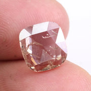 1.64 Ct, 9.2x8.8x1.6 MM, Cushion Cut Light Champagne Lab Grown Diamond