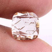 1.64 Ct, 9.2x8.8x1.6 MM, Cushion Cut Light Champagne Lab Grown Diamond