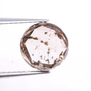 1.12 CT Round Cut Fancy Brown Lab Grown Diamond, 6.8 X 6.8 X 2.1 MM Ethical CVD Lab Created Loose Diamond, Sustainable Luxury Stone for Engagement Rings