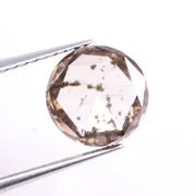 1.12 CT Round Cut Fancy Brown Lab Grown Diamond, 6.8 X 6.8 X 2.1 MM Ethical CVD Lab Created Loose Diamond, Sustainable Luxury Stone for Engagement Rings