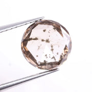 1.12 CT Round Cut Fancy Brown Lab Grown Diamond, 6.8 X 6.8 X 2.1 MM Ethical CVD Lab Created Loose Diamond, Sustainable Luxury Stone for Engagement Rings