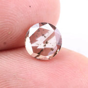 1.12 CT Round Cut Fancy Brown Lab Grown Diamond, 6.8 X 6.8 X 2.1 MM Ethical CVD Lab Created Loose Diamond, Sustainable Luxury Stone for Engagement Rings