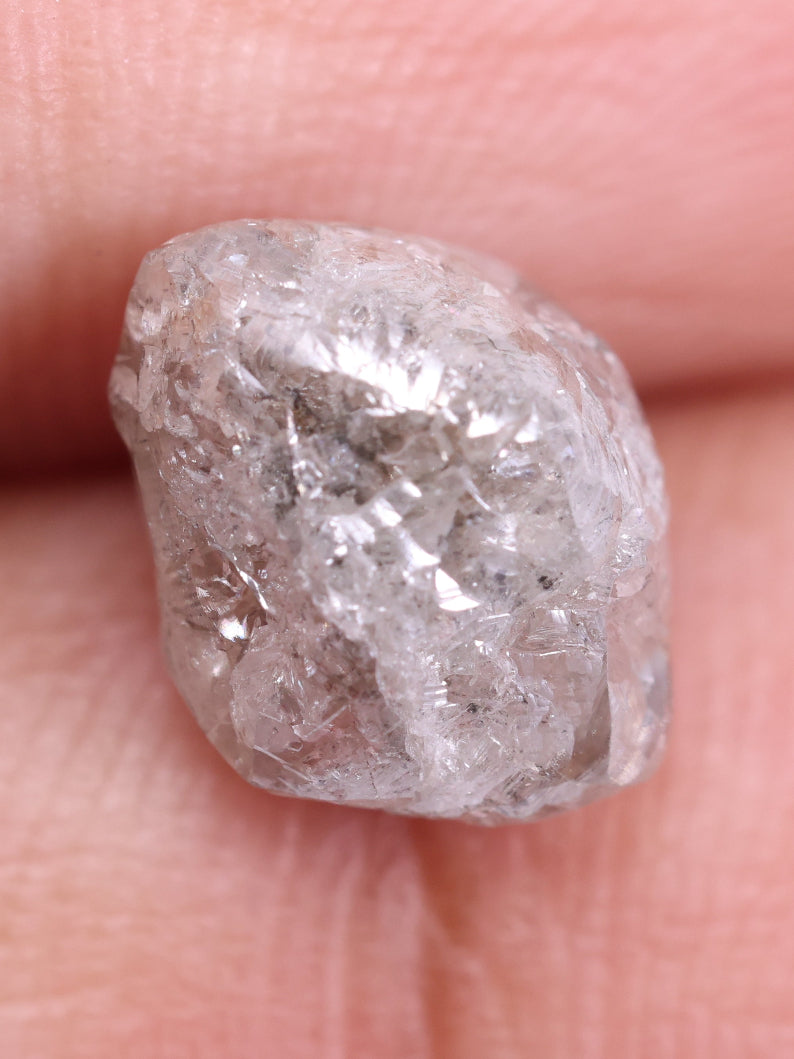 Shop - Natural Uncut Grey Diamond 2.87 Carat Rough Diamond ( 9.08*6.50*6.47 )