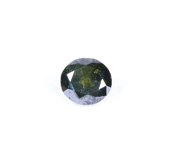 0.36 Carat Natural Green Color Round Cut Salt And Pepper Diamond