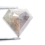 1.45 ct pentagon  cut natural gray diamond loose gemstone with sharp faceting for custom ring and fine jewelry making