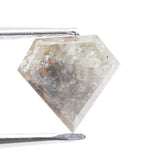1.45 ct pentagon  cut natural gray diamond loose gemstone with sharp faceting for custom ring and fine jewelry making