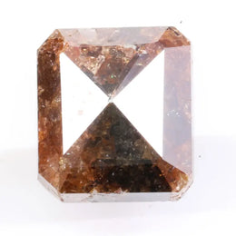 1.19 Ct emerald cut brown diamond loose gemstone with elegant step facets for engagement ring or custom fine jewelry