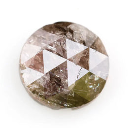 brown colour diamond 0.86 carat round diamond ring natural