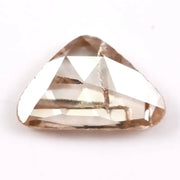 1.00 Ct brown and white trillion cut lab grown diamond loose stone with sharp triangular facets, ideal for engagement rings and modern designer jewelry.