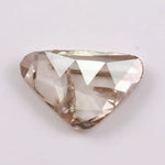 1.00 Ct brown and white trillion cut lab grown diamond loose stone with sharp triangular facets, ideal for engagement rings and modern designer jewelry.