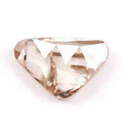 1.00 Ct brown and white trillion cut lab grown diamond loose stone with sharp triangular facets, ideal for engagement rings and modern designer jewelry.