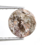 brown colour diamond 0.86 carat round diamond ring natural