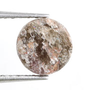 brown colour diamond 0.86 carat round diamond ring natural
