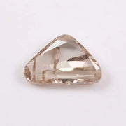 1.00 Ct brown and white trillion cut lab grown diamond loose stone with sharp triangular facets, ideal for engagement rings and modern designer jewelry.