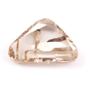 1.00 Ct brown and white trillion cut lab grown diamond loose stone with sharp triangular facets, ideal for engagement rings and modern designer jewelry.