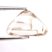 1.00 Ct brown and white trillion cut lab grown diamond loose stone with sharp triangular facets, ideal for engagement rings and modern designer jewelry.