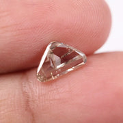 1.00 Ct brown and white trillion cut lab grown diamond loose stone with sharp triangular facets, ideal for engagement rings and modern designer jewelry.