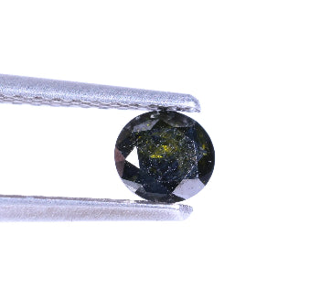 0.33 Carat Natural Green Color Round Shape Salt And Pepper Diamond