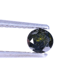 0.33 Carat Natural Green Color Round Shape Salt And Pepper Diamond