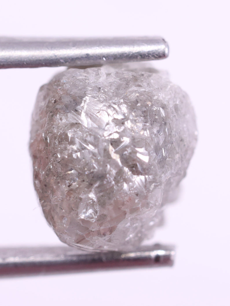 Shop - Natural Uncut Grey Diamond 3.36 Carat Rough Diamond ( 8.25*7.99*6.39 )