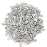 light grey and brown natural diamond chips with a raw uncut appearance