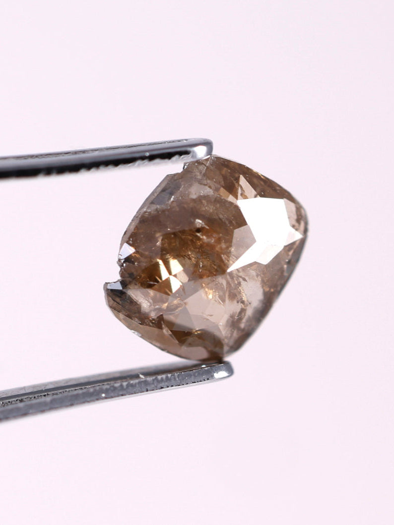 0.64 CT Cushion Shape Brown Earth Mined Fancy Natural Diamond