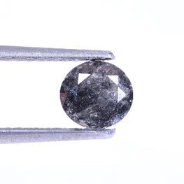 0.16 Carat Natural Grey Color Round Shape Salt And Pepper Diamond