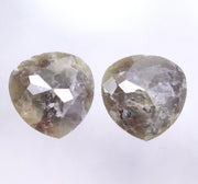 6.75 Ct Brown Colored Diamond Pair Pear Cut Diamond Use For Jewerly Salt And Pepper Diamond 