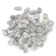 light grey raw diamond with an uncut rough profile for jewelry creation