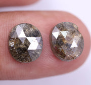 4.51 Ct Brown Colored Diamond Natural Oval Shaped Diamond Use For Jewerly Salt And Pepper Diamond 