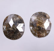 4.51 Ct Brown Colored Diamond Natural Oval Shaped Diamond Use For Jewerly Salt And Pepper Diamond 
