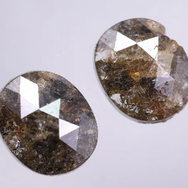 4.51 Carat Natural Oval Shape Loose Diamond Pair ( 9.06 X 7.49 ) ( 7.07 X 7.32 )