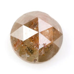 orange colour diamond 0.71 carat natural round cut diamond