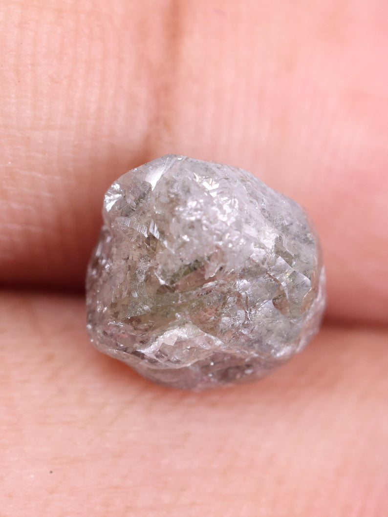 Shop - Natural Uncut Grey Diamond 3.28 Carat Rough Diamond ( 8.88*7.81*5.64 )