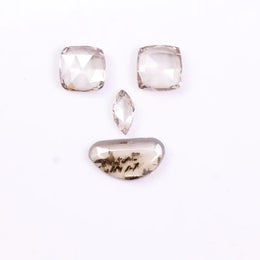 4.80 Ct Antique Fancy Shape Lab Grown Diamonds , Unique Mixed Cut Loose CVD Diamonds, Ethical Conflict Free Diamonds for Engagement Jewelry