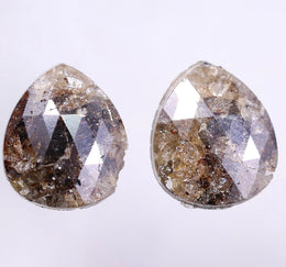 4.89 Ct Natural Brown Colored Diamond Pear Cut Diamond Use For Jewerly Salt And Pepper Diamond 