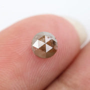 orange colour diamond 0.71 carat natural round cut diamond