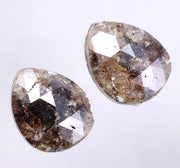 4.89 Ct Natural Brown Colored Diamond Pear Cut Diamond Use For Jewerly Salt And Pepper Diamond 