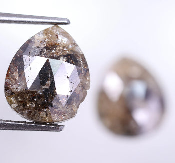 4.89 Carat Natural Pear Shape Loose Diamond Pair ( 11.14 X 8.89 ) ( 11.07 X 8.67 )