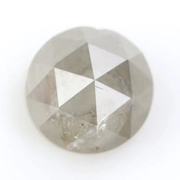 fine 0.75ct natural grey colored diamond round brilliant cut diamond natural polised diamond for custom fine jewelry 