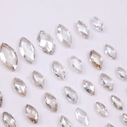 Marquise Cut Lab Grown White Diamond, 3 to 10 MM CVD Diamond for Engagement Ring, Brown Eco-Friendly Ethical Diamond, Custom Jewelry Making