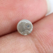 fine 0.75ct natural grey colored diamond round brilliant cut diamond natural polised diamond for custom fine jewelry 
