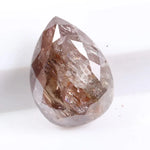 1.33 Ct pear cut brown natural diamond loose stone with brilliant sparkle for engagement ring or custom fine jewelry