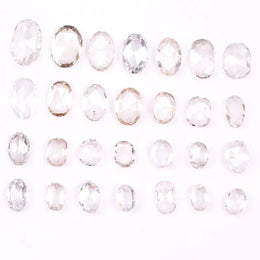 Oval Cut Lab Grown Diamond, 3–10 MM Loose Rose Cut Sustainable CVD Diamond for Engagement Rings, Wedding Jewelry & Earrings