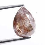 1.33 Ct pear cut brown natural diamond loose stone with brilliant sparkle for engagement ring or custom fine jewelry