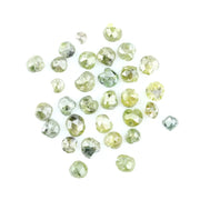Natural green diamond with rare earthy green color, loose gemstone displaying brilliance and unique natural crystal characteristics.