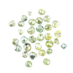 Natural green diamond with rare earthy green color, loose gemstone displaying brilliance and unique natural crystal characteristics.