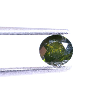 0.31 Carat Natural Green Color Round Shape Salt And Pepper Diamond